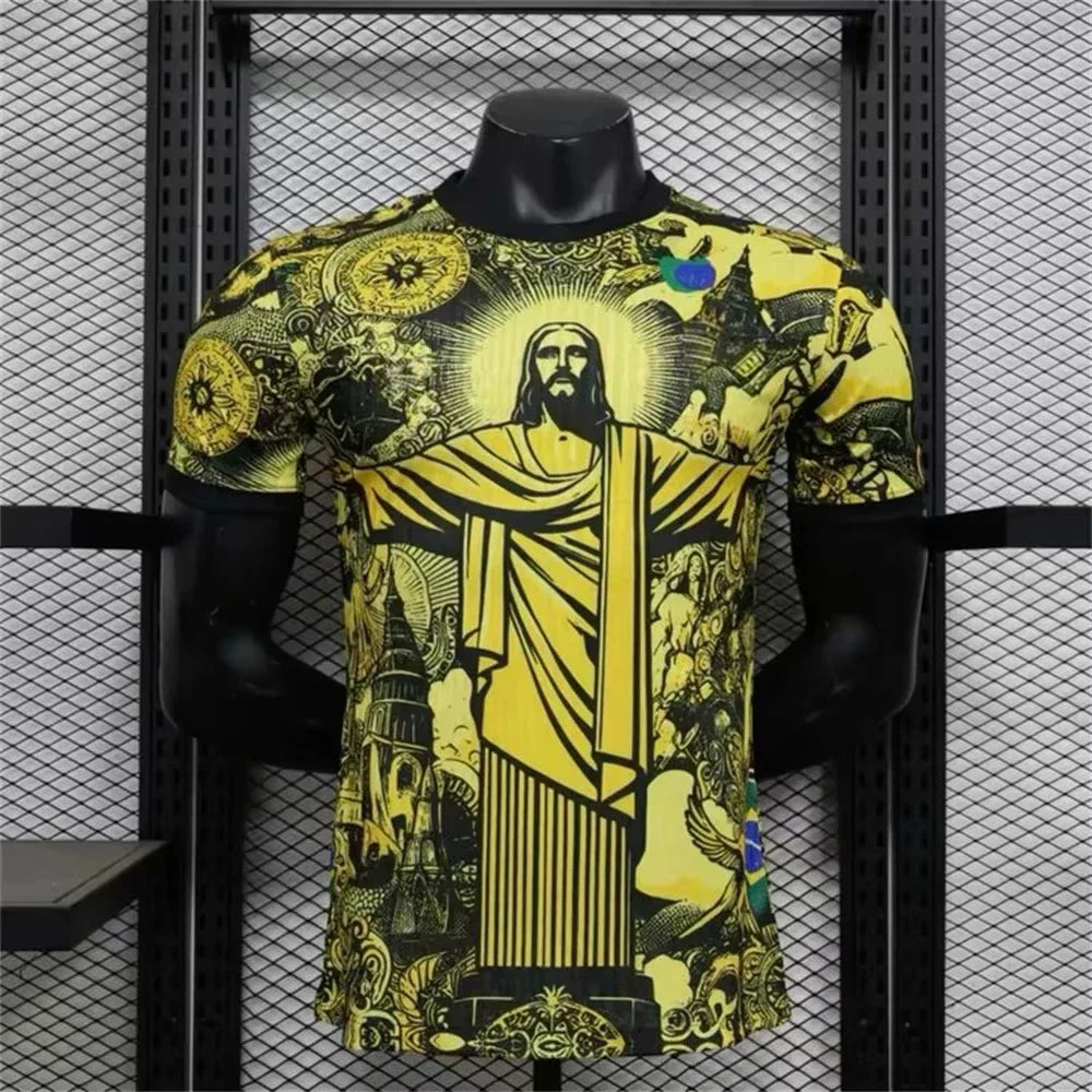 Camisola de Futebol Brasil – Edição Cristo Redentor