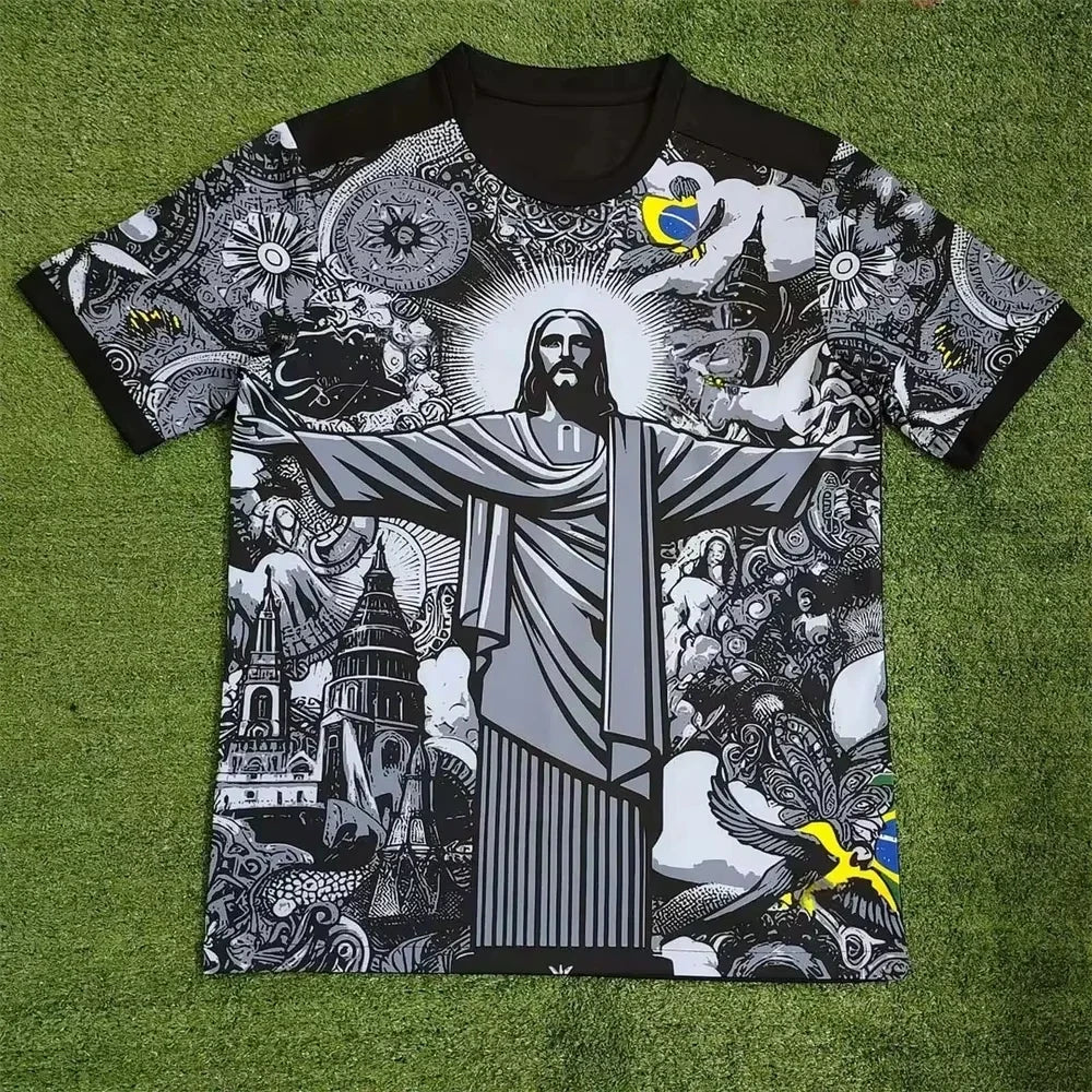 Camisola de Futebol Brasil – Edição Cristo Redentor