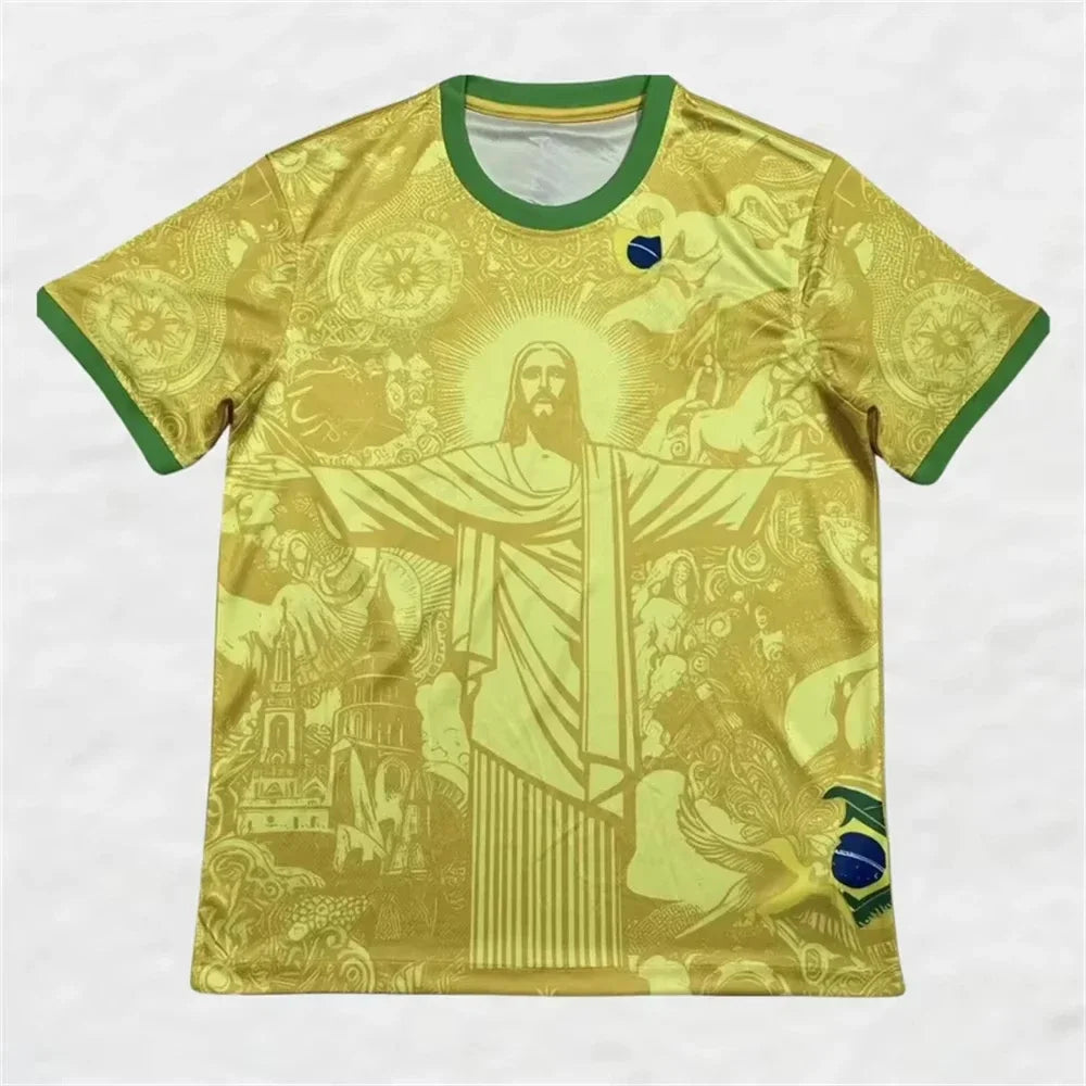 Camisola de Futebol Brasil – Edição Cristo Redentor