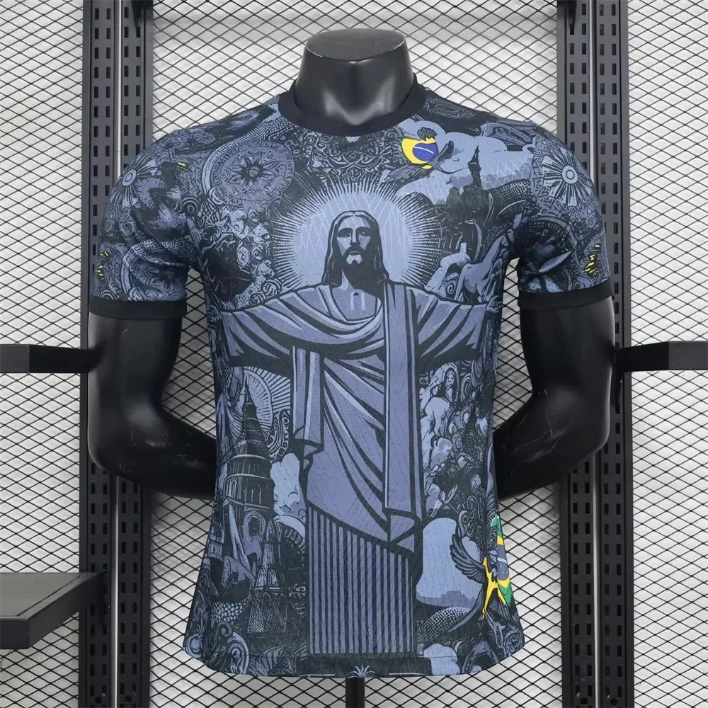 Camisola de Futebol Brasil – Edição Cristo Redentor