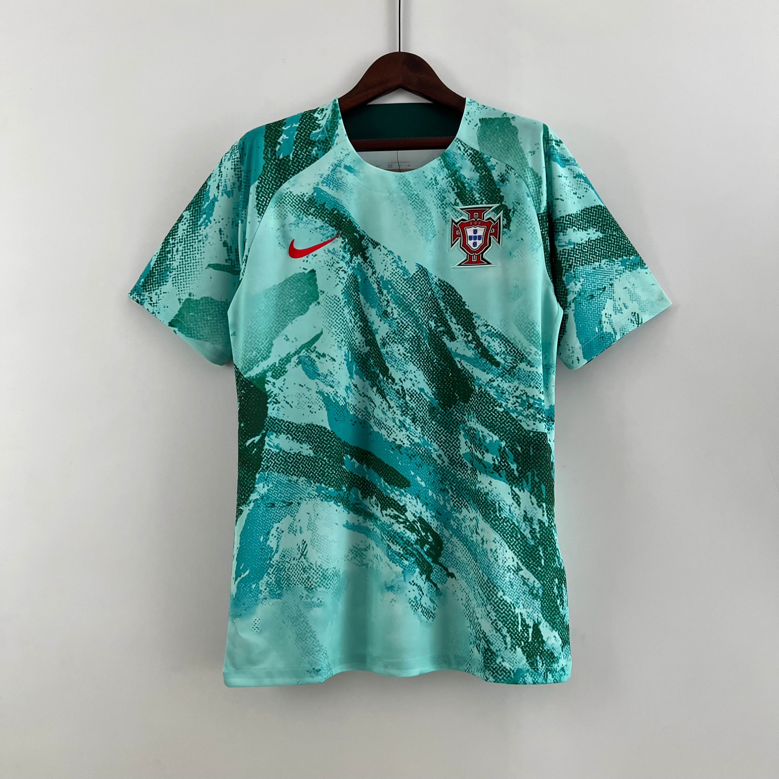 Camisola de Futebol Portugal – Edição Treino Verde Água